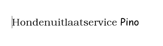 Hondenuitlaatservice Pino